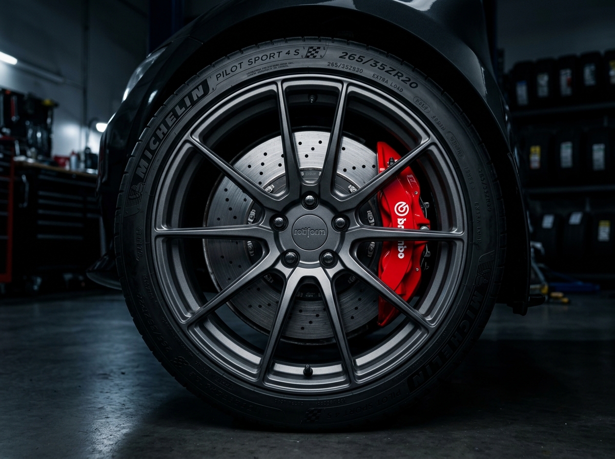 Precision wheel caliper and rim detailing